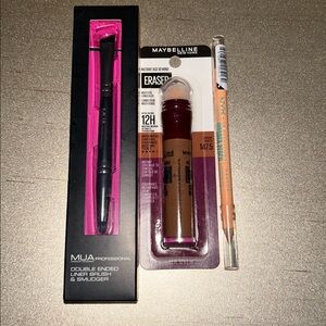 Maybelline Age Eraser in Shade 147.5-NYX Wonder Pencil-Mua Double Ended Brush